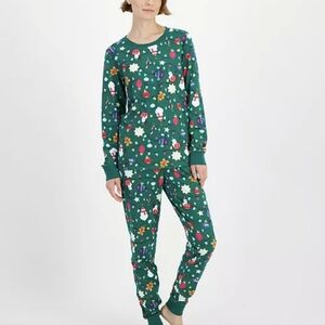 Women's Ornament Cotton Pajamas Set